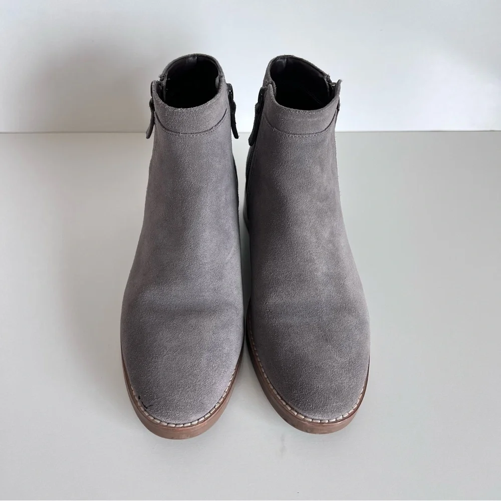 Cole‎ Haan Women's Rene Suede Ankle Booties Stormcloud Gray